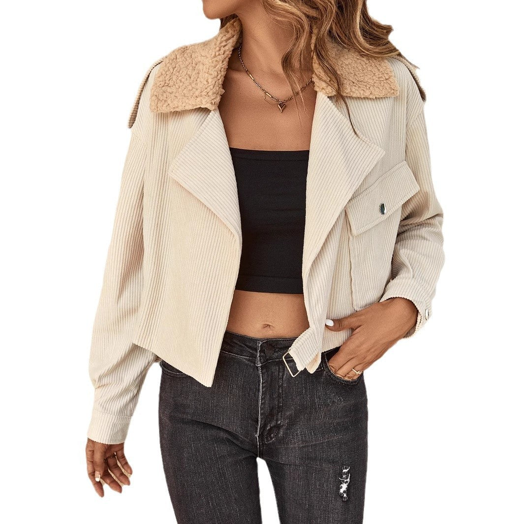 New Fashion Lamb Wool Jacket For Women